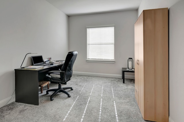 237 Gardenia Dr, Azle, TX 76020 - carpeted home office with baseboards