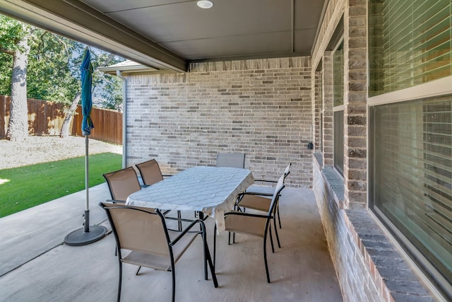 237 Gardenia Dr, Azle, TX 76020 - view of patio / terrace with outdoor dining space