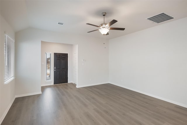 3928 Aqua Ln, Sherman, TX 75090 - entryway featuring wood finished floors and ceiling fan