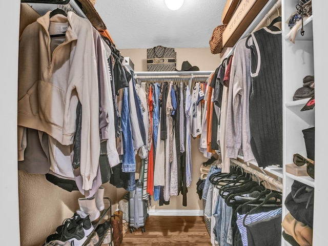 3921 Bryce Ave, Fort Worth, TX 76107 - spacious closet with wood finished floors