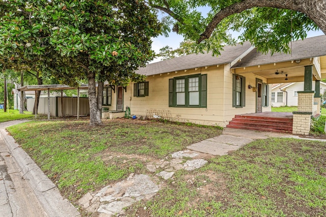 814 N Ollie St, Stephenville, TX 76401 - bungalow-style house with a porch and roof with shingles