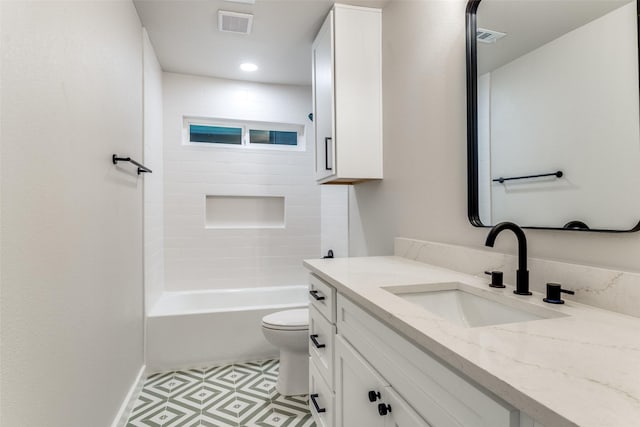707 Lake Meadows Dr, Rockwall, TX 75087 - full bath featuring vanity, shower / tub combination, and tile patterned floors