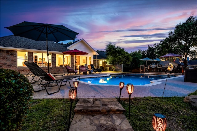 750 Emerald Sound Blvd, Oak Point, TX 75068 - view of swimming pool with a patio
