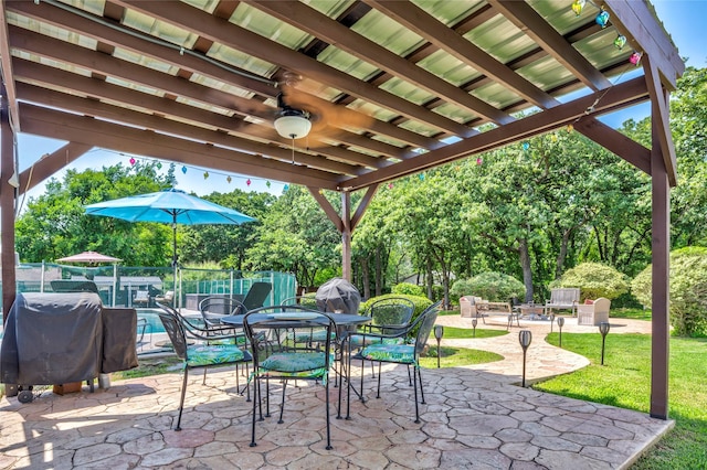 750 Emerald Sound Blvd, Oak Point, TX 75068 - view of patio with outdoor dining space and grilling area