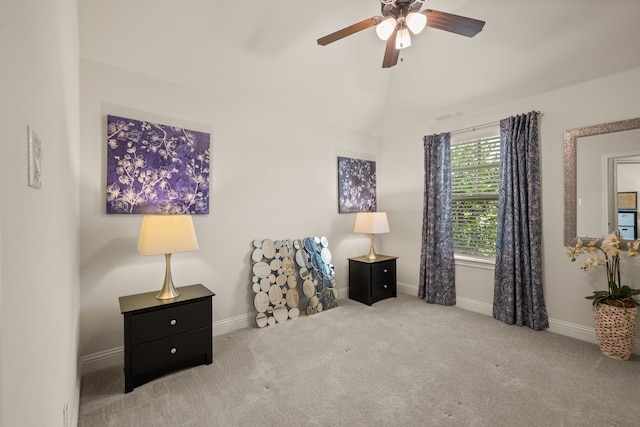 1105 Denton Creek Dr, Justin, TX 76247 - living area with a ceiling fan and carpet flooring