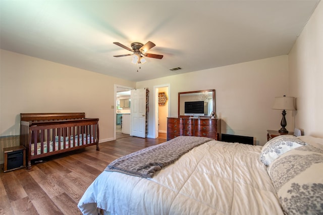 103 Irvin Ln, Mount Vernon, TX 75457 - bedroom featuring wood finished floors and a ceiling fan