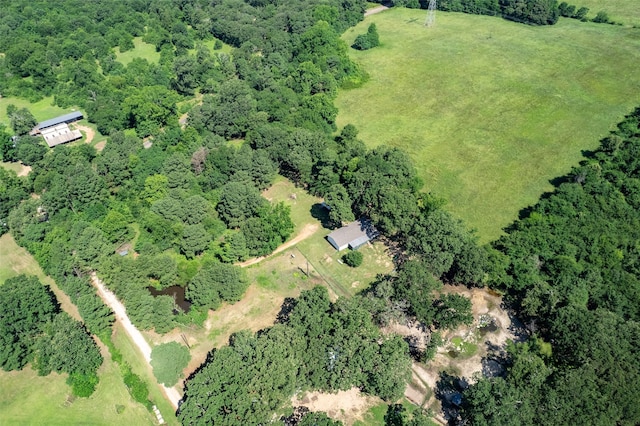 103 Irvin Ln, Mount Vernon, TX 75457 - aerial overview of property's location featuring a heavily wooded area