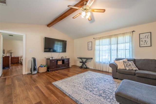 103 Irvin Ln, Mount Vernon, TX 75457 - living area with ceiling fan and wood finished floors