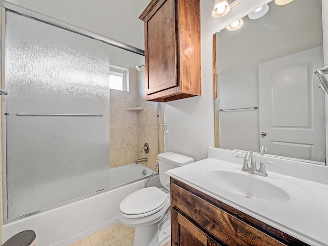 12815 Lourdes Ln, Frisco, TX 75035 - bathroom with vanity, bathtub / shower combination, and tile patterned flooring