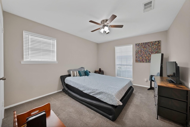 7329 Yolanda Dr, Fort Worth, TX 76112 - carpeted bedroom featuring baseboards and ceiling fan