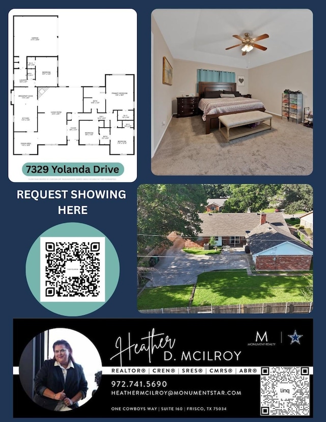 7329 Yolanda Dr, Fort Worth, TX 76112 - view of a document with a collage of images