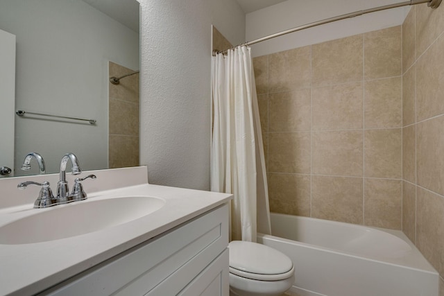 14613 Martin Creek Cv, Fort Worth, TX 76262 - bathroom featuring vanity and shower / bath combo