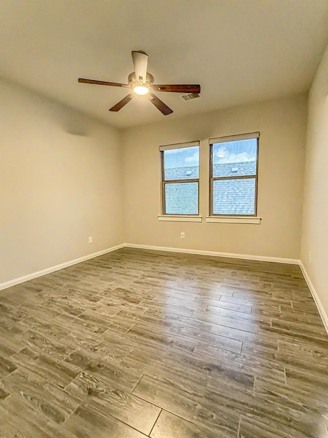9714 Minister Ln, Frisco, TX 75035 - unfurnished room featuring ceiling fan and wood finished floors