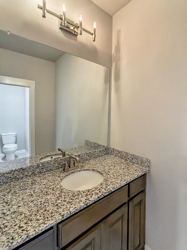 9714 Minister Ln, Frisco, TX 75035 - bathroom with vanity and toilet