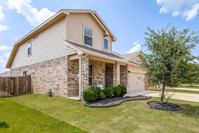 7113 Wavecrest Way, Fort Worth, TX 76179 - view of front of property with brick siding, concrete driveway, and a garage