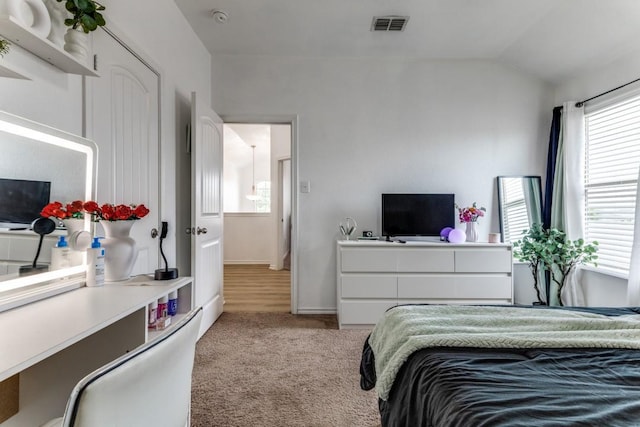 7113 Wavecrest Way, Fort Worth, TX 76179 - bedroom featuring carpet, vaulted ceiling, and an office area