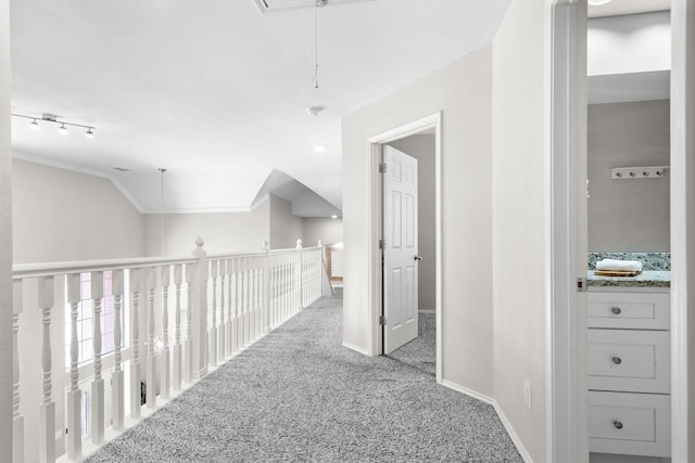 1413 Trinity Ct, Flower Mound, TX 75028 - corridor featuring carpet flooring and attic access