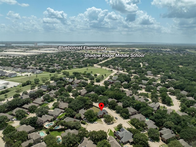 1413 Trinity Ct, Flower Mound, TX 75028 - aerial perspective of suburban area