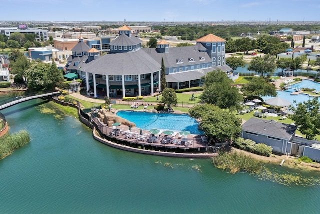 941 Nathanael Greene Ct, Aubrey, TX 76227 - bird's eye view of a large body of water