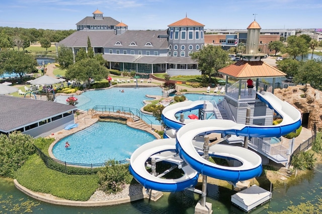 941 Nathanael Greene Ct, Aubrey, TX 76227 - view of swimming pool featuring a gazebo
