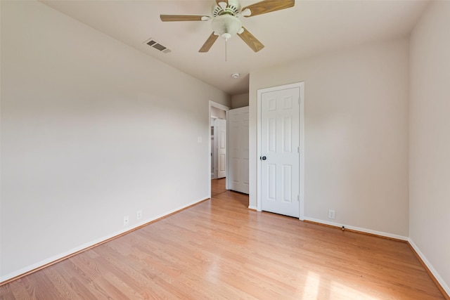 1147 Serendipity Cir, Sanger, TX 76266 - spare room with light wood-type flooring and a ceiling fan