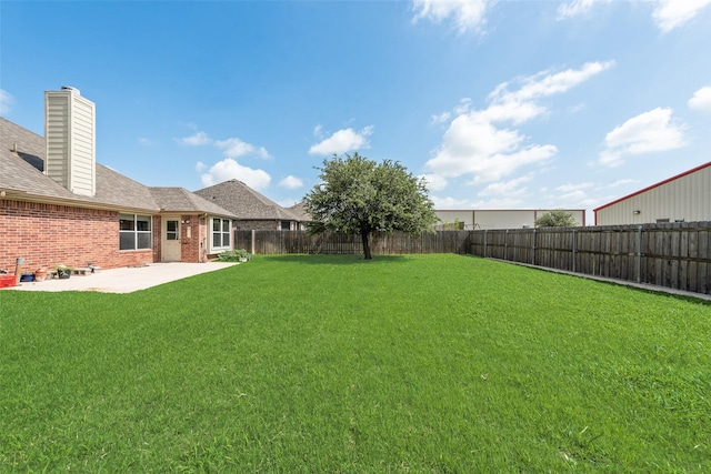 1147 Serendipity Cir, Sanger, TX 76266 - fenced backyard with a patio