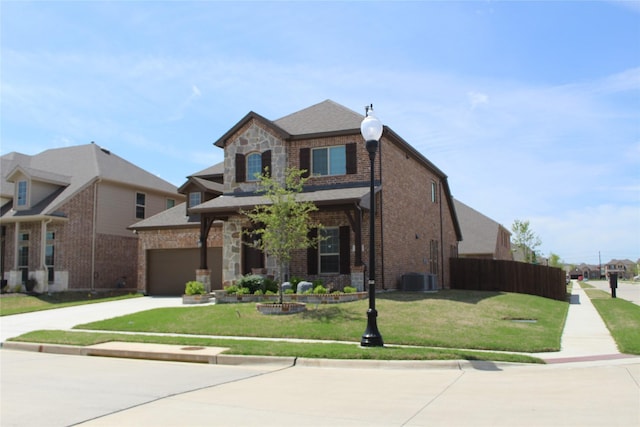 617 Saragosa Ct, Mckinney, TX 75071 - view of front of property featuring concrete driveway, brick siding, and a garage