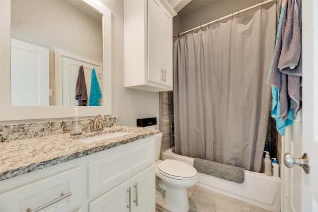 11088 Whispering Ln, Talty, TX 75126 - bathroom with vanity and shower / tub combo with curtain