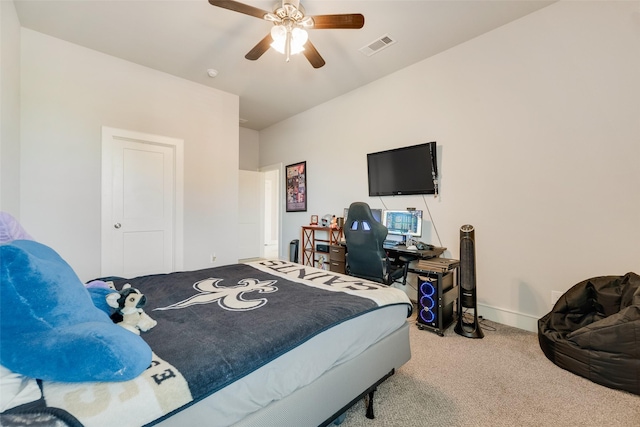 11088 Whispering Ln, Talty, TX 75126 - bedroom featuring carpet flooring and a ceiling fan