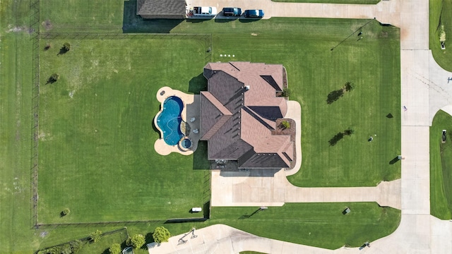 11088 Whispering Ln, Talty, TX 75126 - drone / aerial view of a pool area