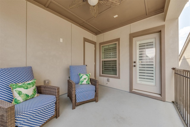5184 Brickellia, Dallas, TX 75209 - view of patio with a ceiling fan
