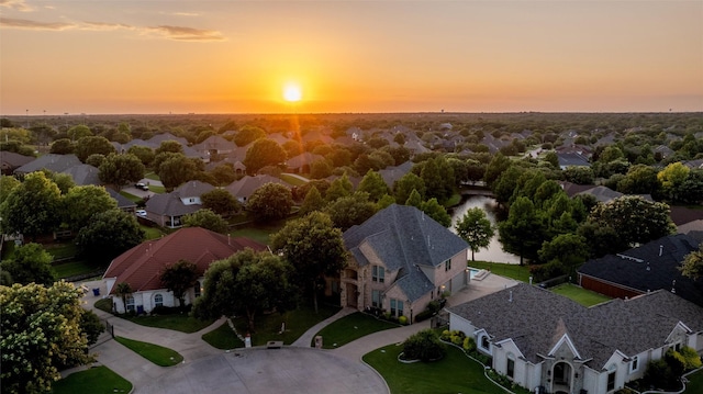 2 Pond View Ct, Mansfield, TX 76063 - aerial view at dusk of a residential view