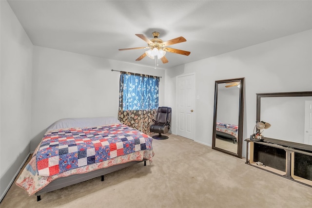 5805 Cobalt Ln, Killeen, TX 76542 - carpeted bedroom with a ceiling fan and baseboards
