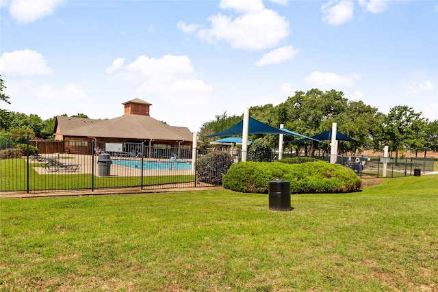 3408 Glen Crest Ln, Denton, TX 76208 - view of yard featuring a community pool