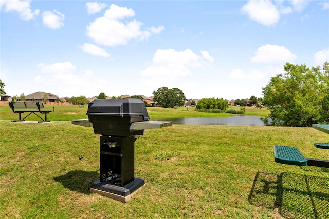 3408 Glen Crest Ln, Denton, TX 76208 - view of grassy yard with a water view