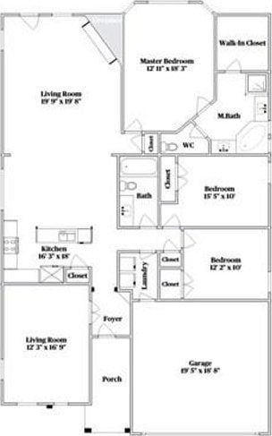 3408 Glen Crest Ln, Denton, TX 76208 - view of home floor plan