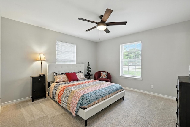 200 Arcadia St, Hurst, TX 76053 - bedroom with light colored carpet and ceiling fan