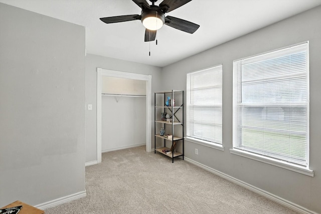200 Arcadia St, Hurst, TX 76053 - carpeted bedroom with a closet and a ceiling fan