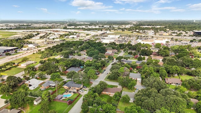 200 Arcadia St, Hurst, TX 76053 - aerial view of property and surrounding area with nearby suburban area
