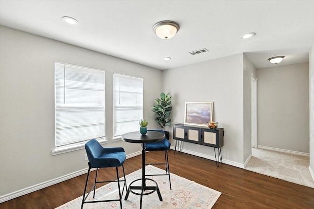 200 Arcadia St, Hurst, TX 76053 - home office featuring wood finished floors and recessed lighting