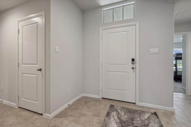 5912 Piedrosa Ct, Denton, TX 76226 - entrance foyer featuring baseboards and light tile patterned flooring