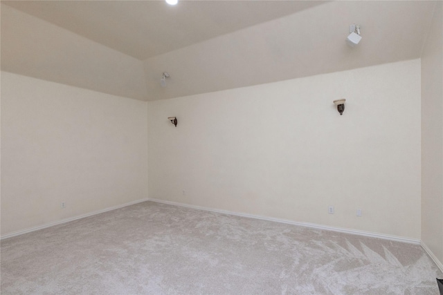 6608 Terrace Mill Ln, Plano, TX 75024 - unfurnished room with light colored carpet and vaulted ceiling