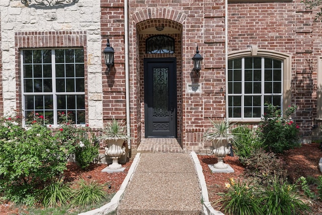 6608 Terrace Mill Ln, Plano, TX 75024 - property entrance with brick siding