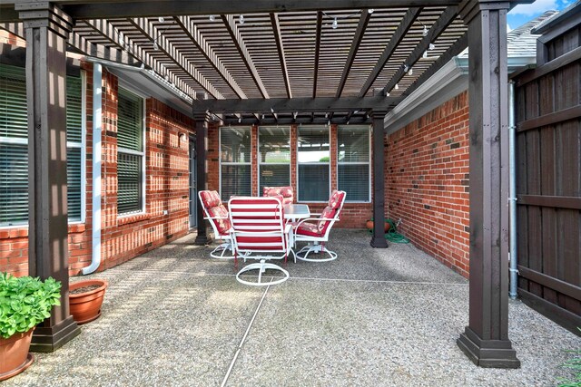 5405 Enfield Dr, Richardson, TX 75082 - view of patio / terrace featuring outdoor dining area