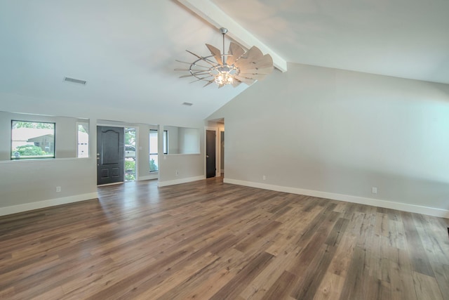 5209 Cordova Ave, Fort Worth, TX 76132 - unfurnished living room featuring wood finished floors and a ceiling fan