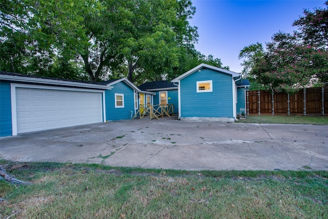 431 S Locust St, Mesquite, TX 75149 - view of front of property featuring a garage and concrete driveway