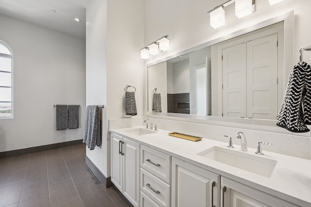 2800 Lakeside Pkwy Unit 1502, Flower Mound, TX 75022 - full bath featuring double vanity and recessed lighting