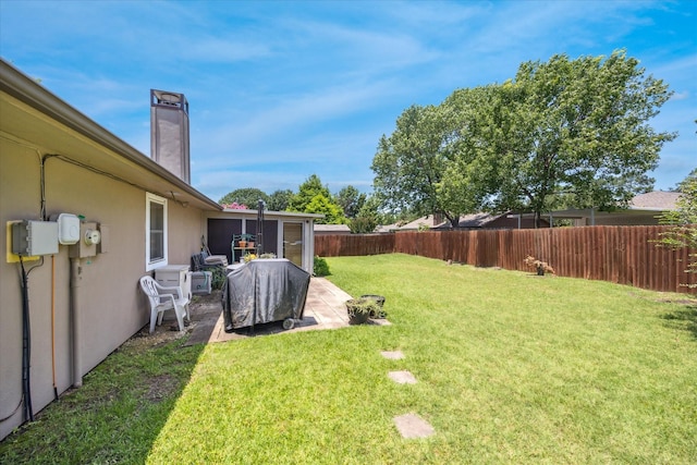 821 Sandpiper Dr, Denton, TX 76205 - fenced backyard featuring a patio area