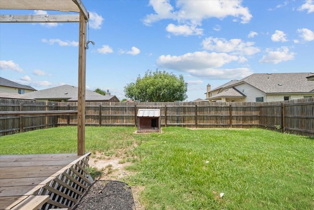 9444 Centennial Dr, Waco, TX 76708 - fenced backyard with a wooden deck