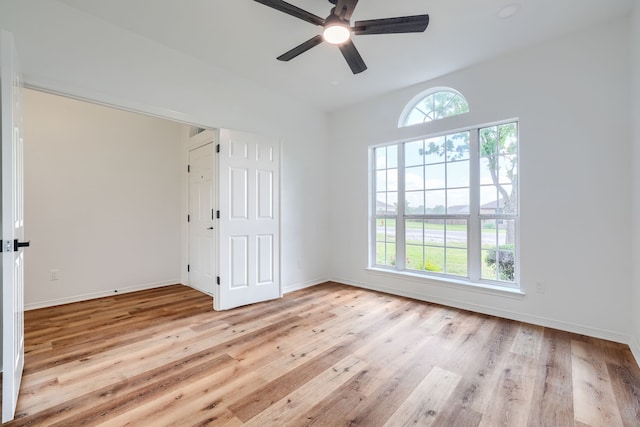 123 Rolling Spring Dr, Aledo, TX 76008 - unfurnished bedroom featuring wood finished floors and ceiling fan